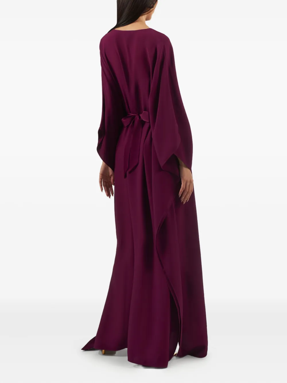 Taller Marmo Obsession maxi-jurk met V-hals Rood
