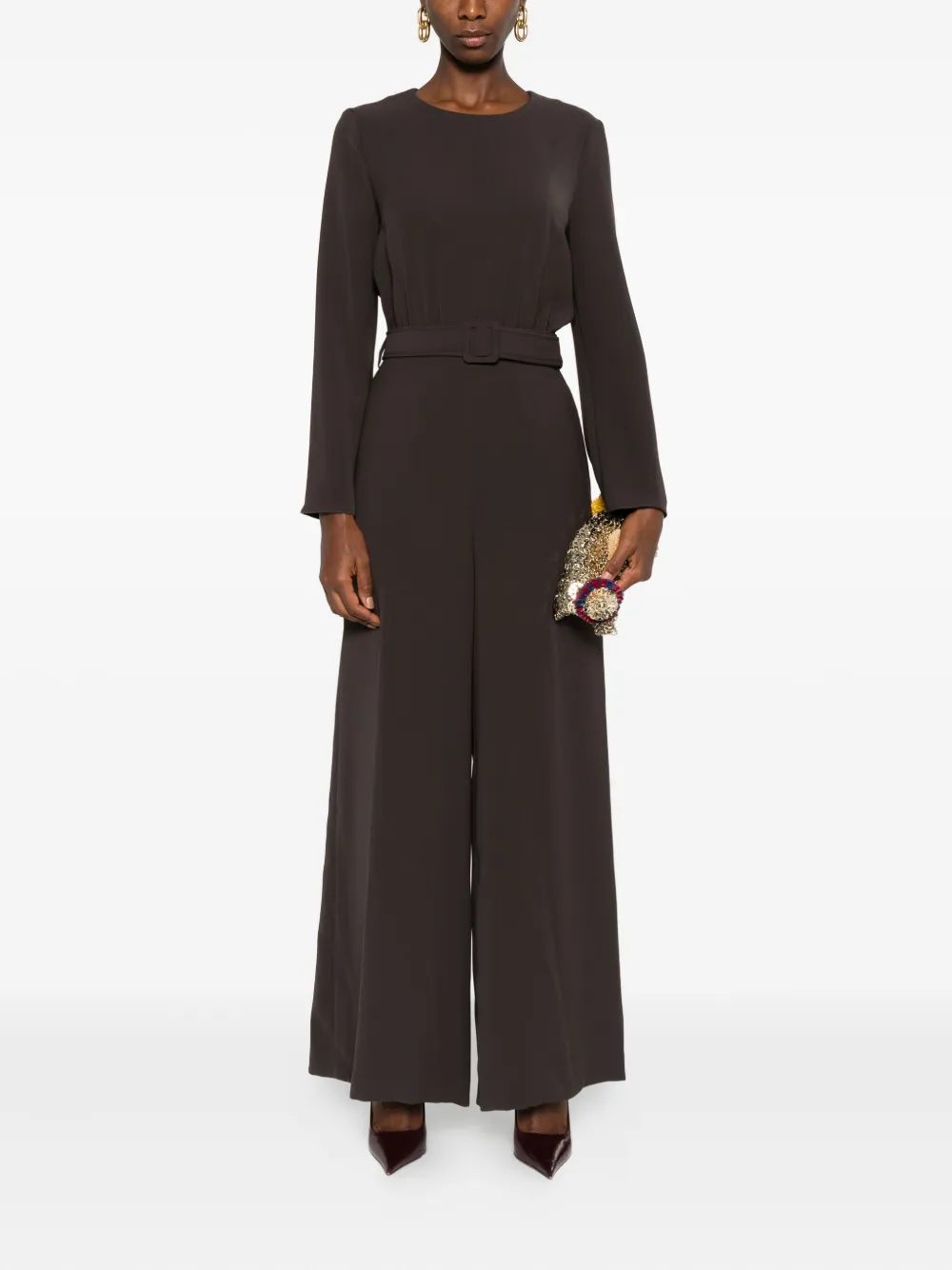 P.A.R.O.S.H. belted jumpsuit - Bruin