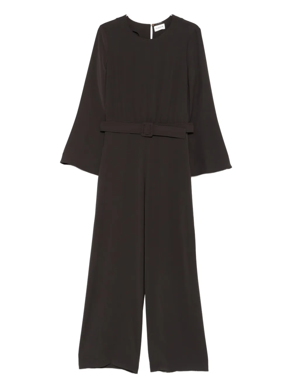 P.a.r.o.s.h Belted Jumpsuit In Brown