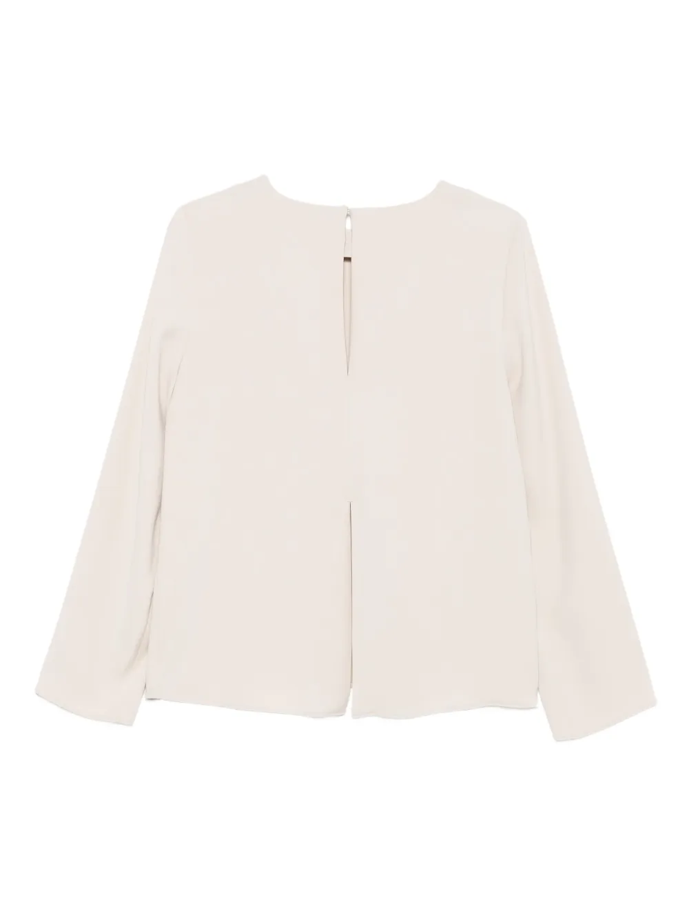 P.A.R.O.S.H. Boxy top met keyhole hals - Beige