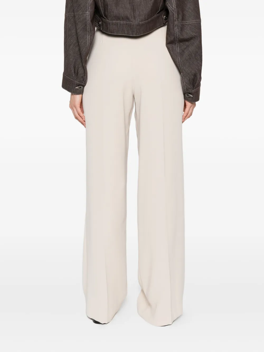 P.A.R.O.S.H. Broek met wijde pijpen Beige