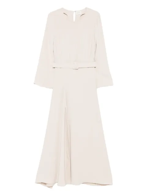 P.A.R.O.S.H. belted keyhole neck dress