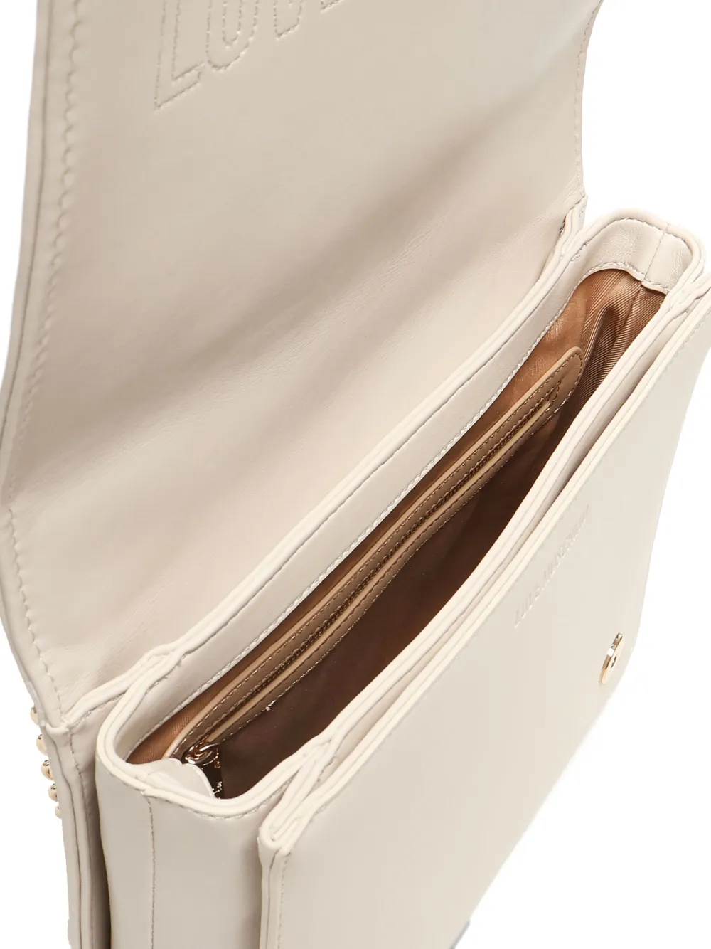Love Moschino quilted chain shoulder bag Beige