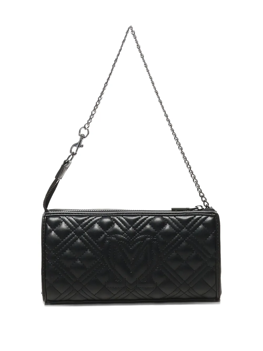 Love Moschino quilted chain shoulder bag Zwart