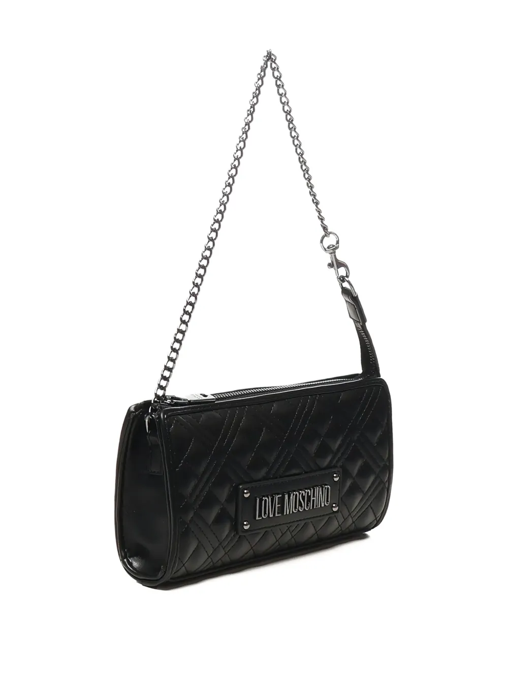 Love Moschino quilted chain shoulder bag Zwart