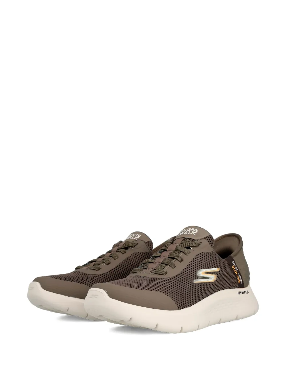 Skechers Go Walk Flex-Hands Up slip-on mesh sneakers Brown