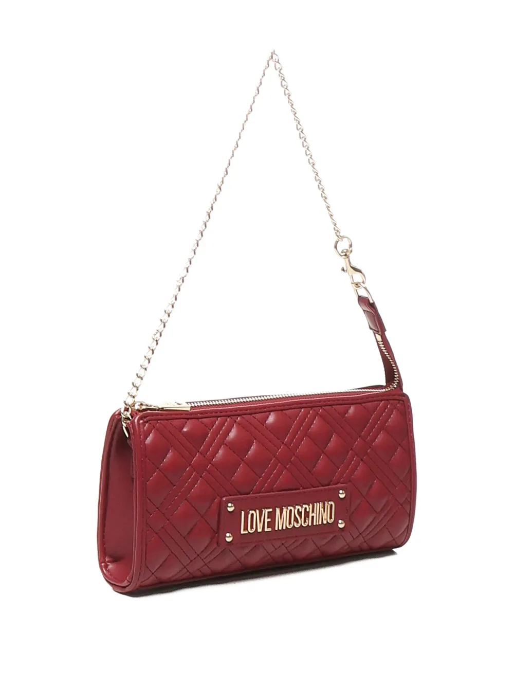 Love Moschino quilted chain shoulder bag Rood