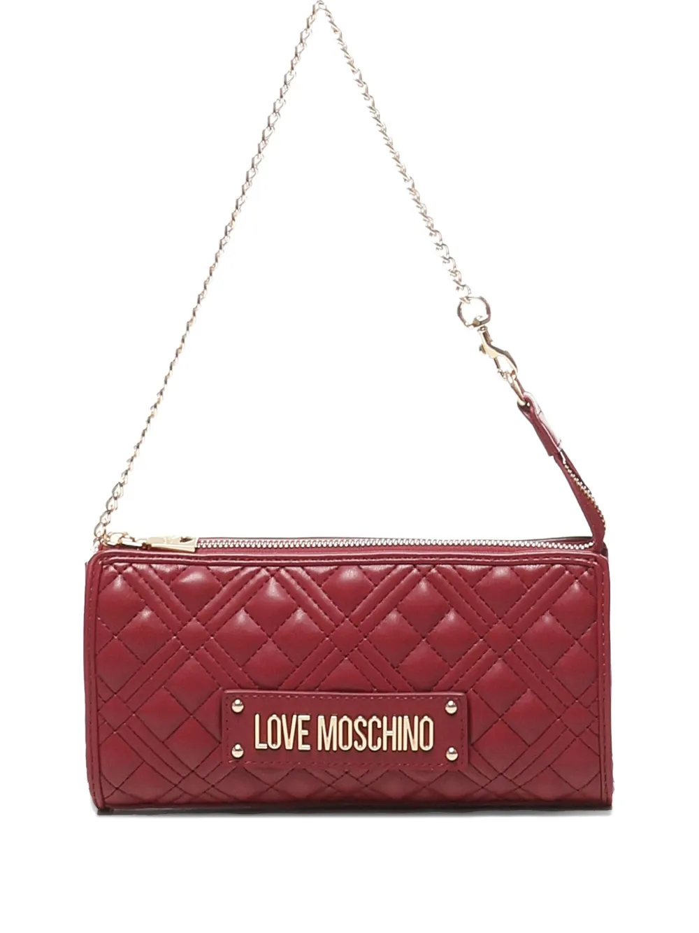 Love Moschino quilted chain shoulder bag Rood