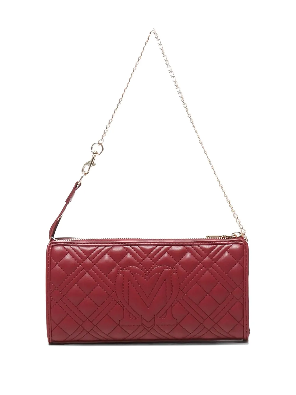 Love Moschino quilted chain shoulder bag Rood