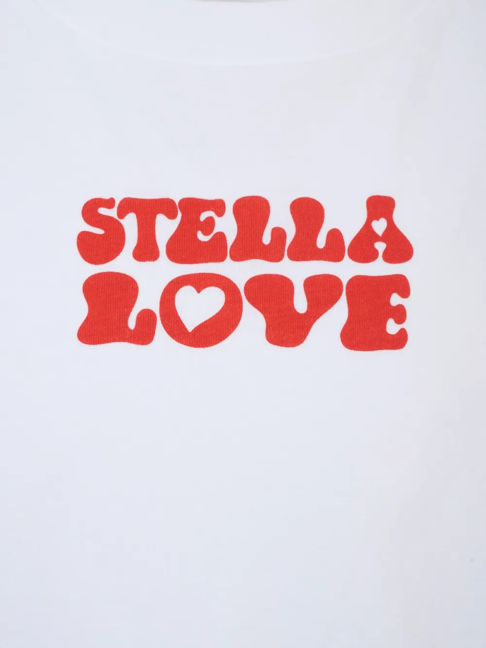 Stella McCartney Kids T-shirt van biologisch katoen met print Wit