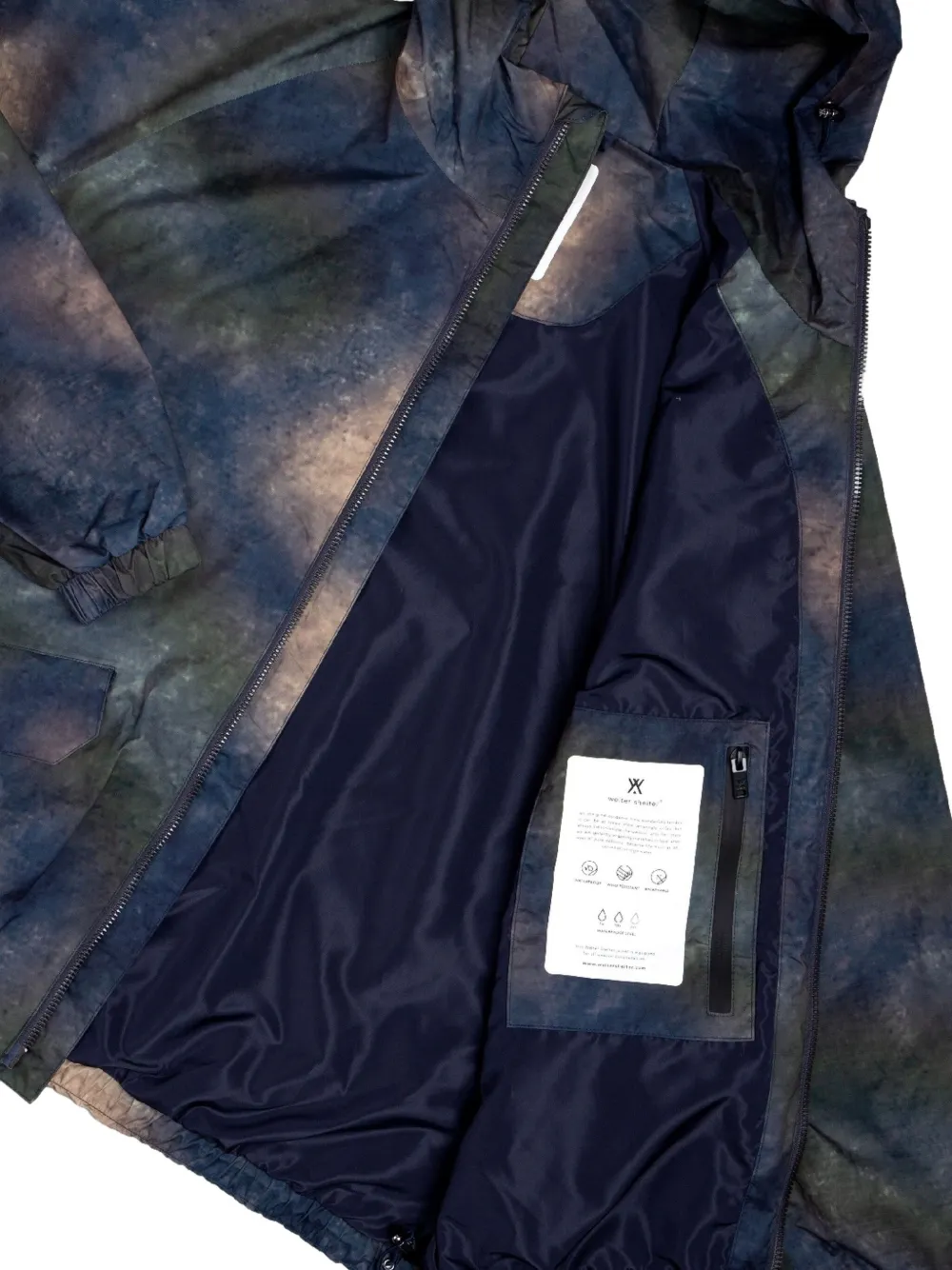 Welter Shelter K-Sea Printed Universe jack met capuchon Blauw