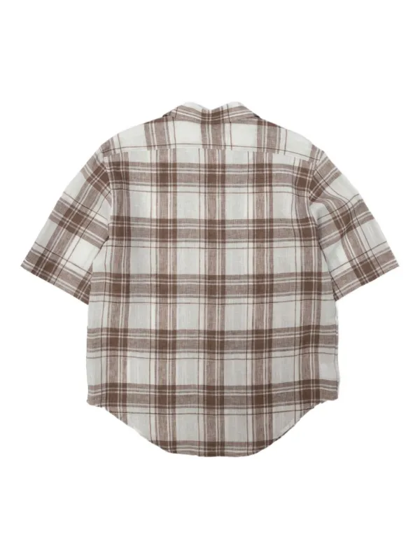 Camisas Manolo School チェック シャツ | ブラウン | FARFETCH JP