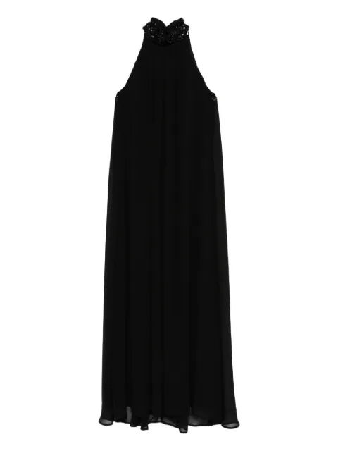 P.A.R.O.S.H. vestido con cuello halter y detalles