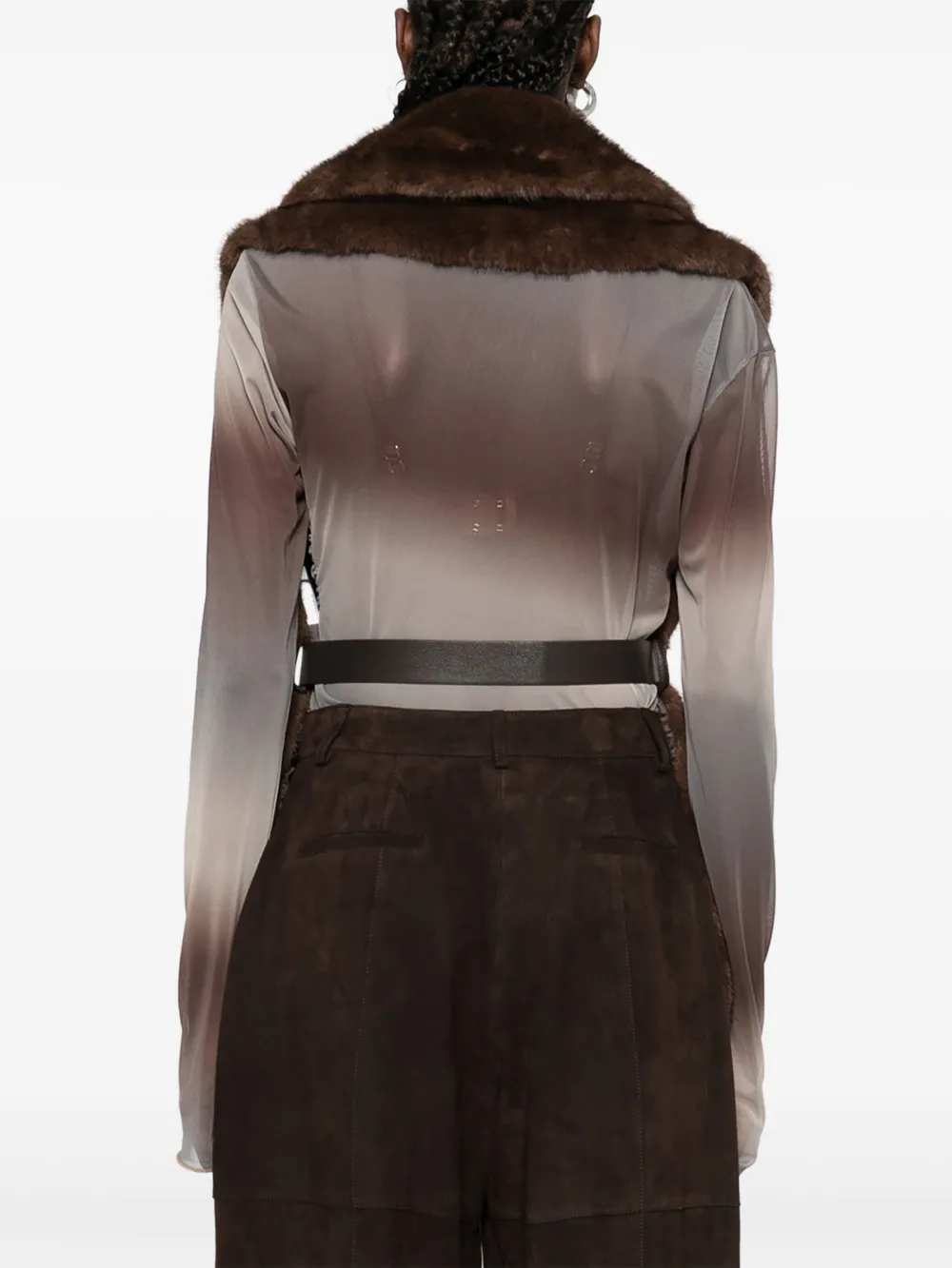 P.A.R.O.S.H. ceintuur gilet Bruin
