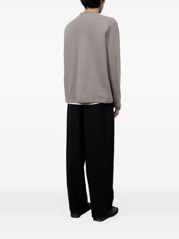 Lady White Cotton long-sleeve Sweater Grey FARFETCH IN