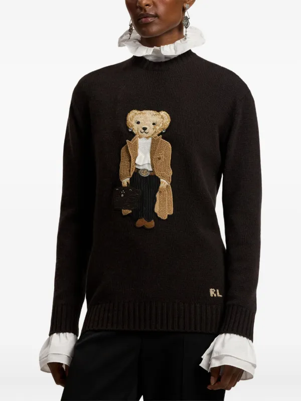 ☆Polo Ralph Lauren ベア刺繍フードセーター L黒・タグ付き Polo ベア セーター | ラルフ ローレン公式オンラインストア
