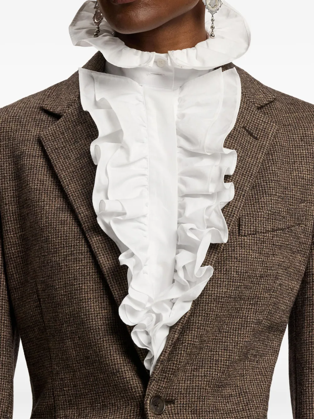 Ralph Lauren Collection Blazer met zak Bruin