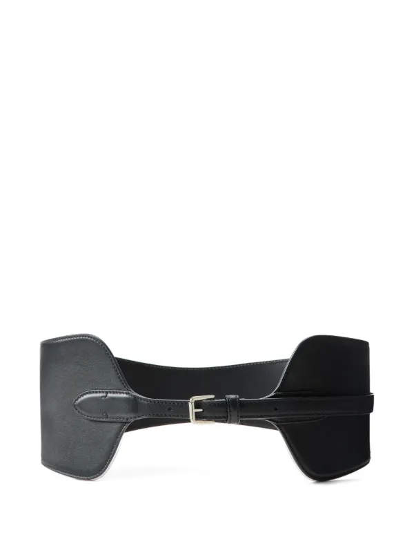 *Ralph Lauren Collection Spring \'07 Runway Wide Black Leather Kidney Corset Belt Ralph Lauren Collection *Spring \ main image 2