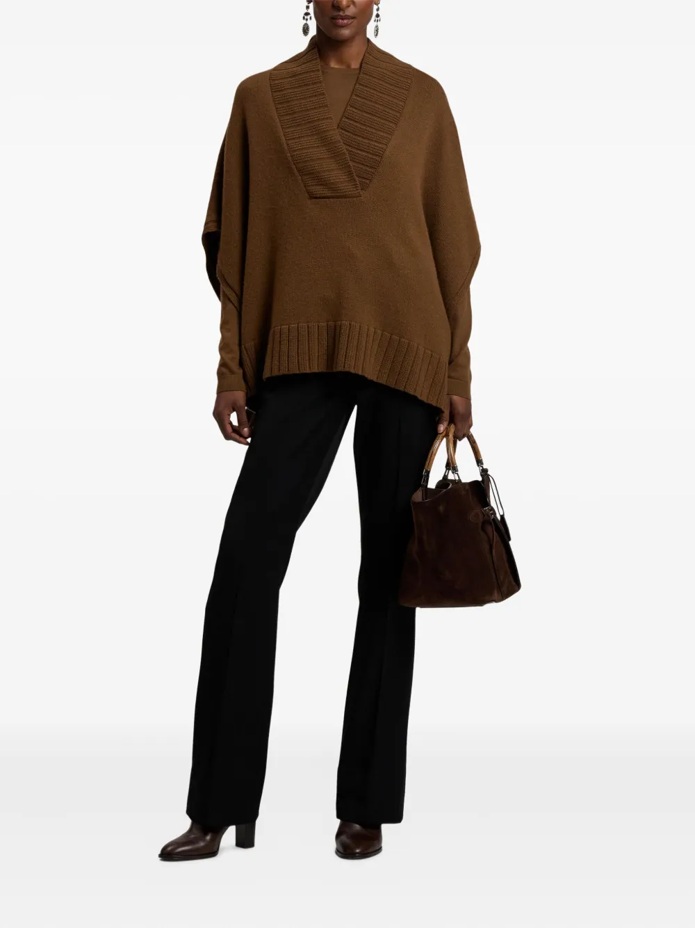 Ralph Lauren Collection V-neck cape top | Vests & Tank Tops | Image 2