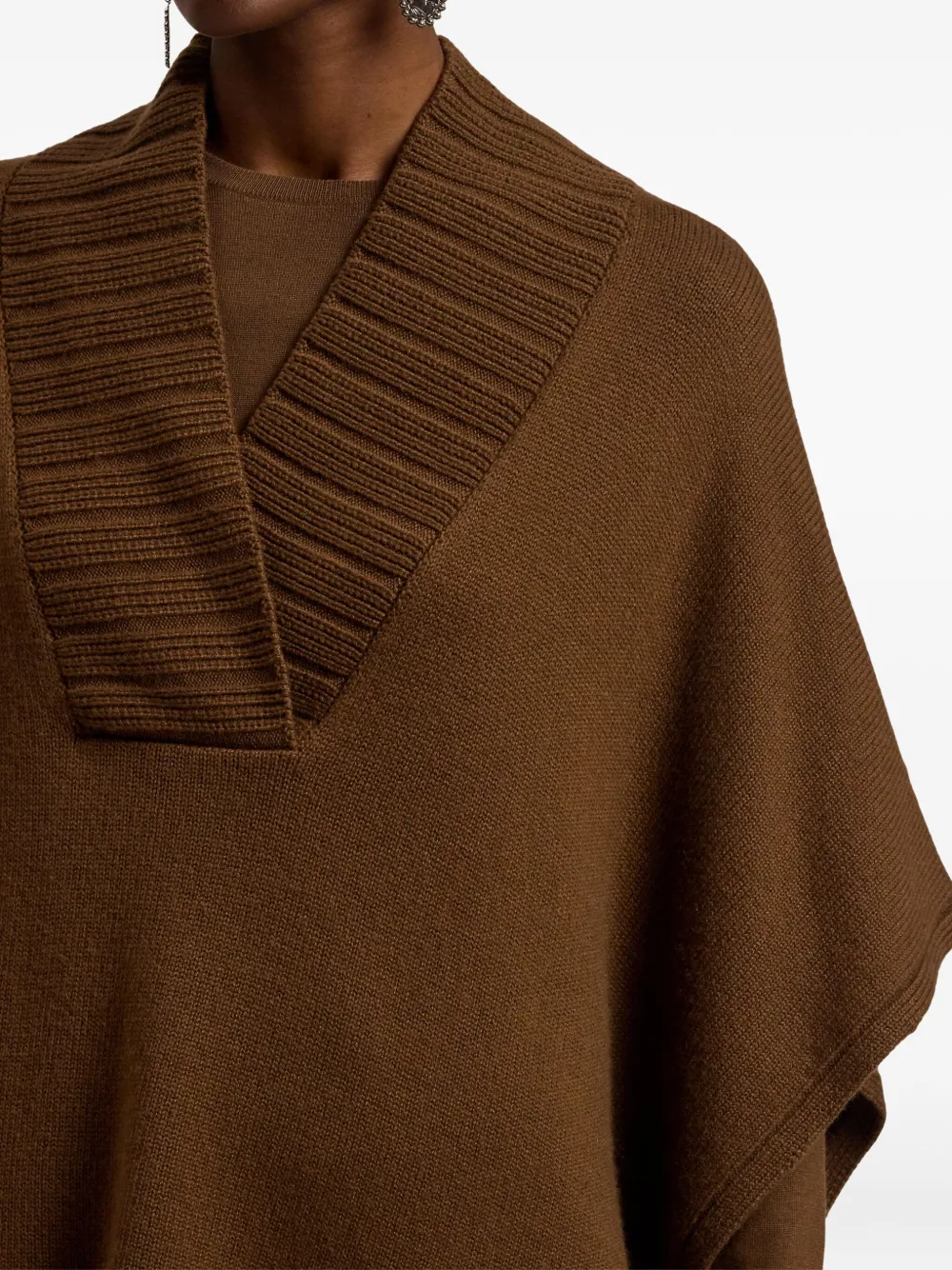 Ralph Lauren Collection Top met cape Bruin