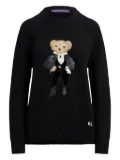 Ralph Lauren Collection metallic-Bear sweater - Black