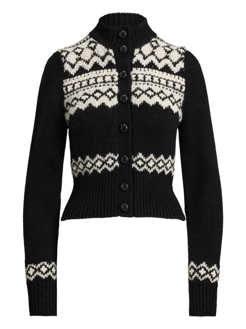 Ralph Lauren Collection fair isle cardigan | Black | Image 1