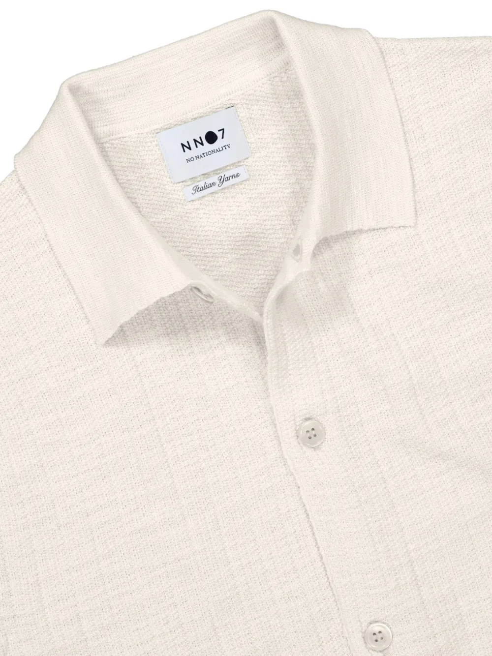NN07 Gebreid poloshirt Beige