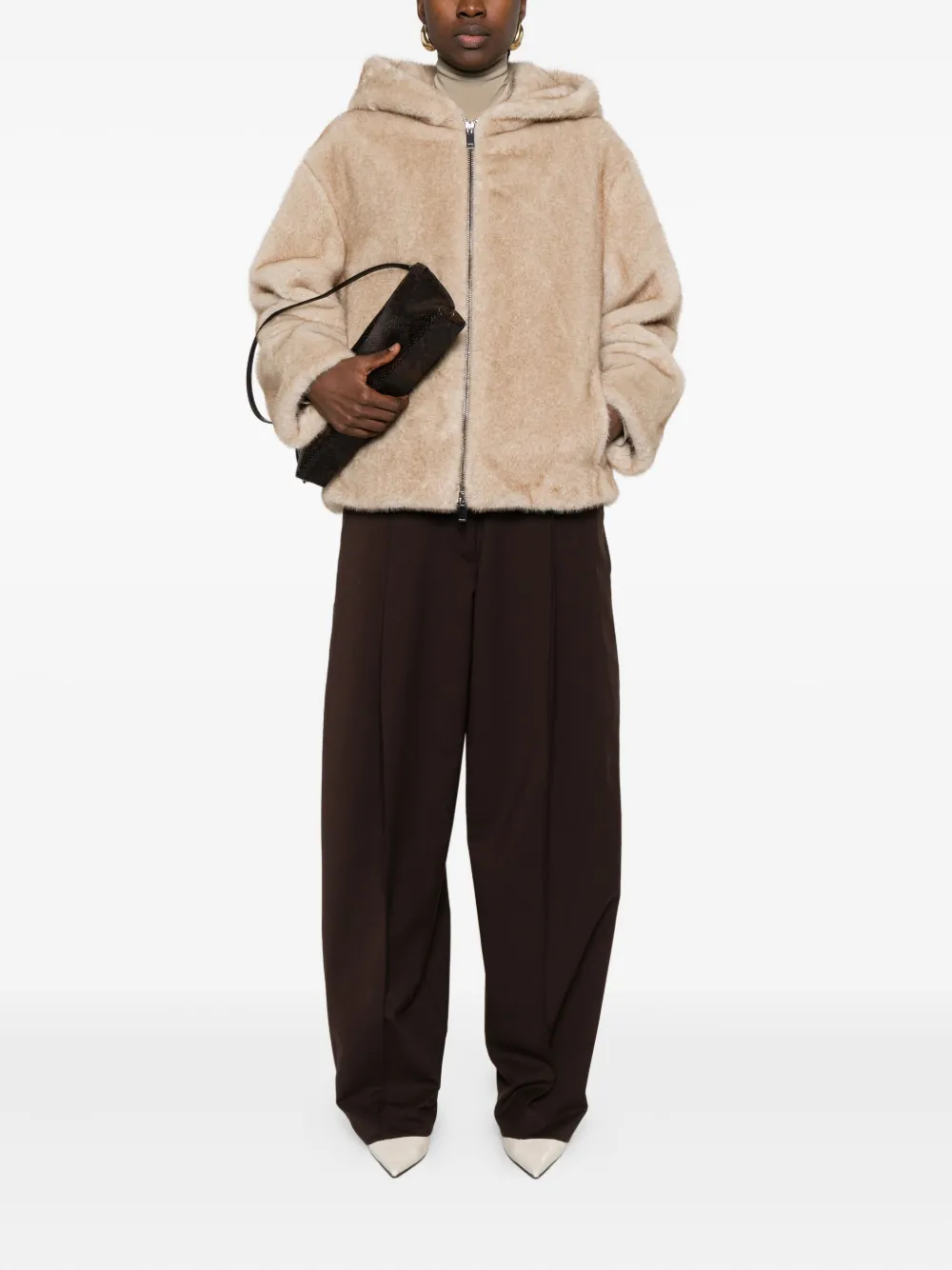 P.A.R.O.S.H. Jack met capuchon Beige