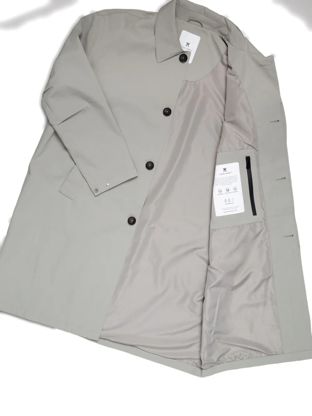 Welter Shelter Joba Button-fastening Coat In Gray
