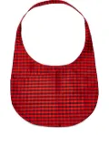 CoA NYC gingham-check shoulder bag - Red