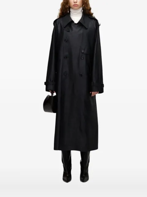 UMBER POSTPAST double-breasted belted trench coat