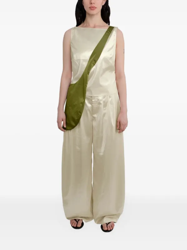 CoA NYC Hobo curved-shape Shoulder Bag | Green | FARFETCH ZA