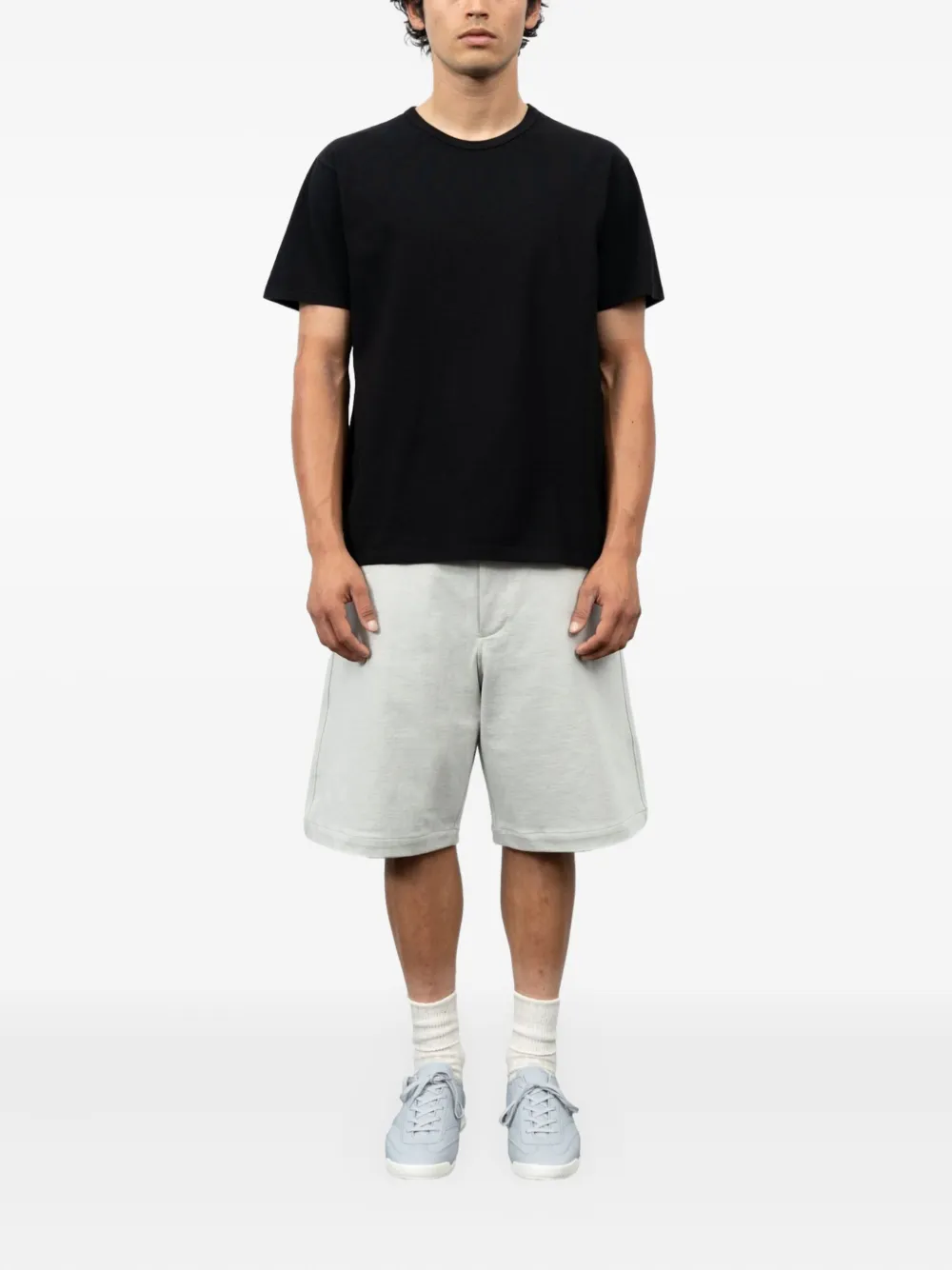 Lady White Co. Twee katoenen T-shirts met ronde hals - Zwart