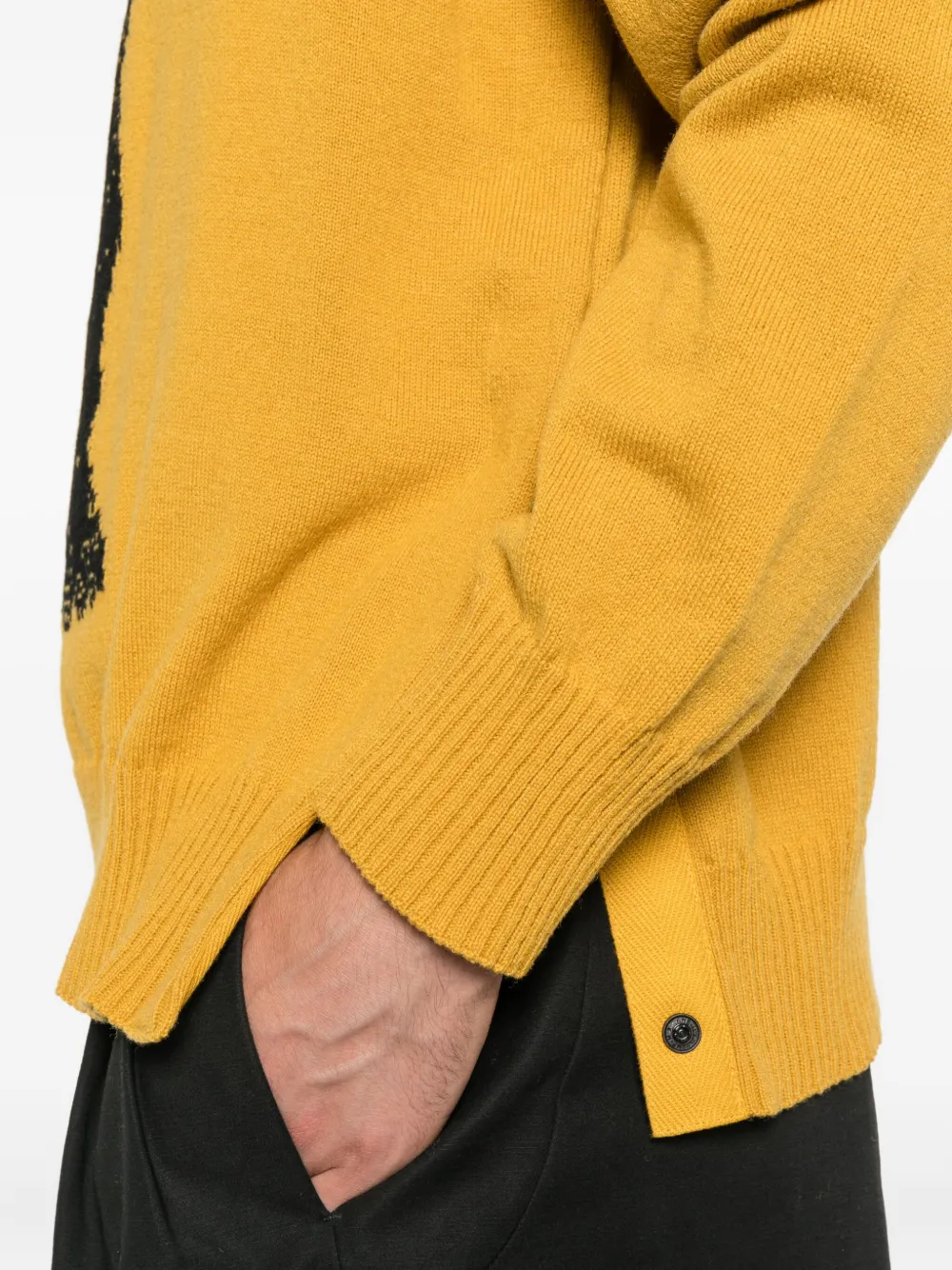 sacai Sweater met ronde hals Geel
