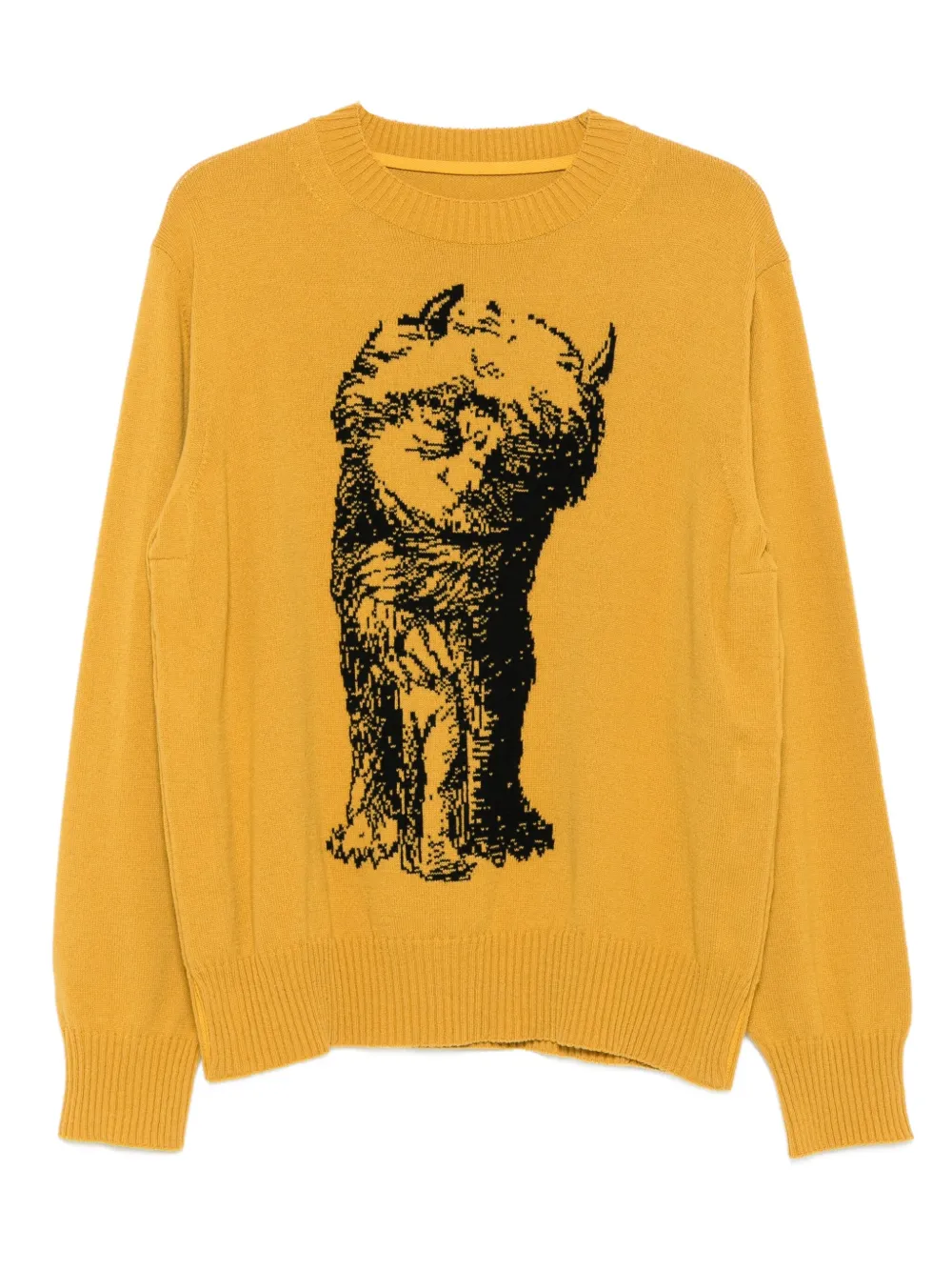 Sacai Sweater met ronde hals Geel