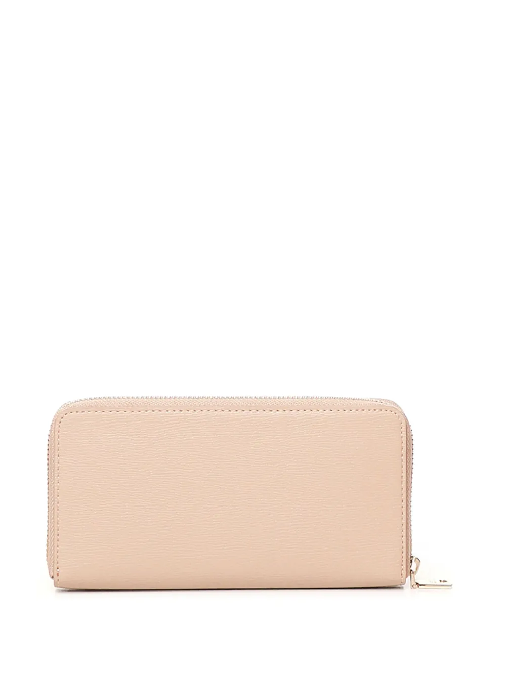 Love Moschino logo-plaque zip-around wallet Beige