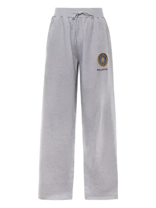 Balenciaga logo-embroidered Drawstring Track Pants | Grey