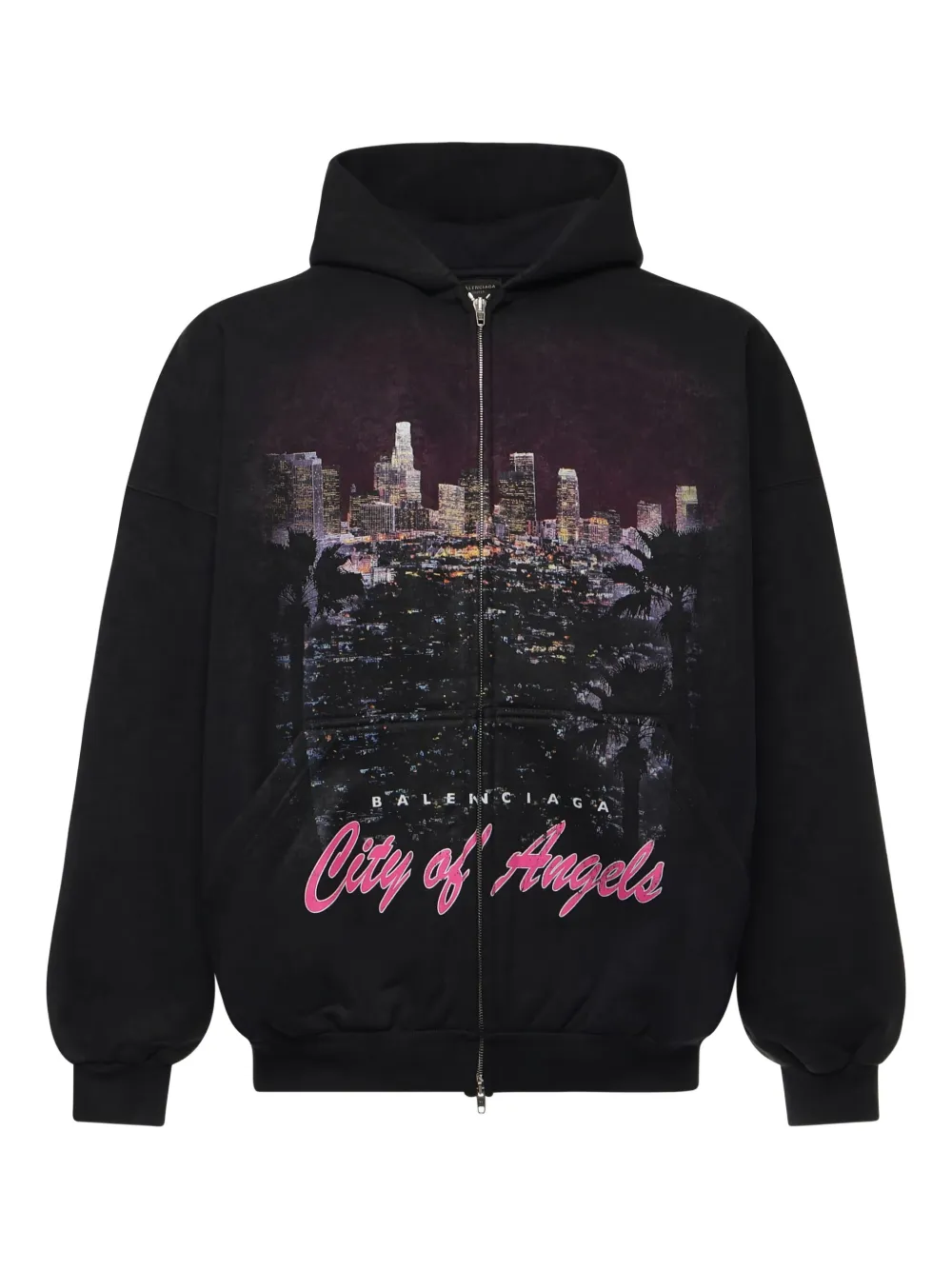 Balenciaga zip-up hoodie | Black | Image 1