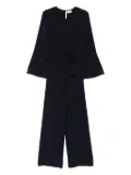 P.A.R.O.S.H. belted bell-sleeve jumpsuit - Blue