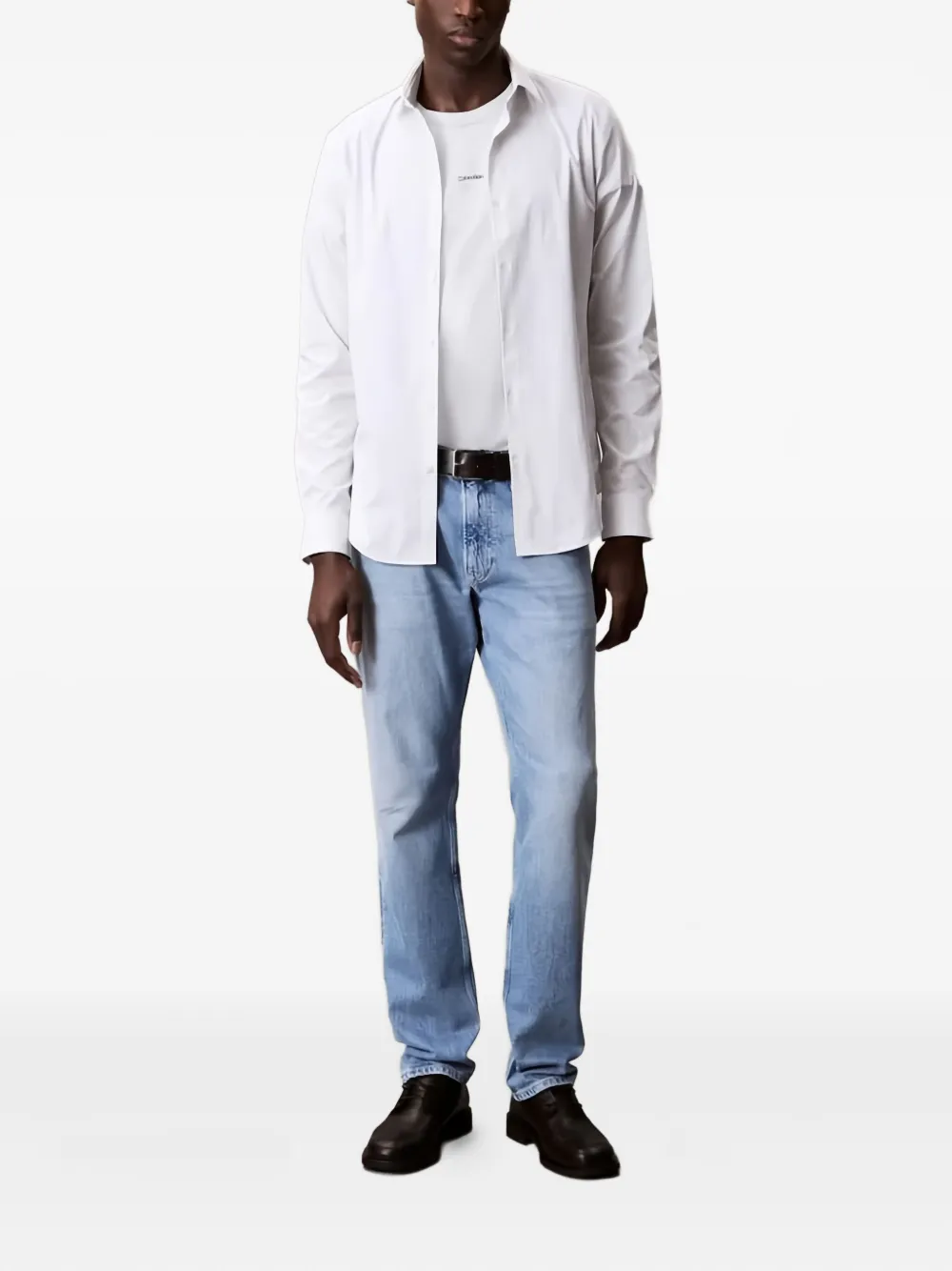 Calvin Klein T-shirt met logoprint - YAF WHITE
