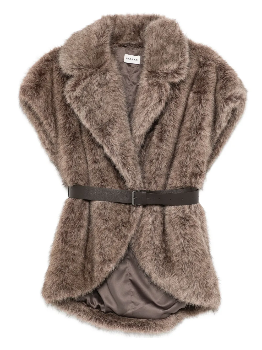 P.A.R.O.S.H. ceintuur gilet Bruin