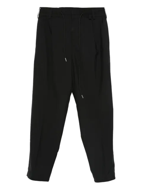 sacai pleated drawstring trousers