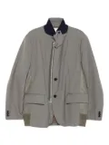 sacai panelled zip-front jacket - Green