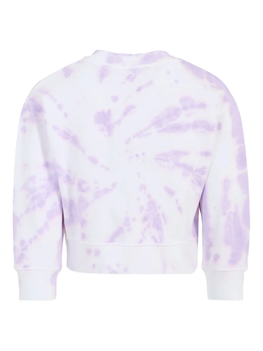 Stella McCartney Kids Sweater met tie-dye hartenprint Paars