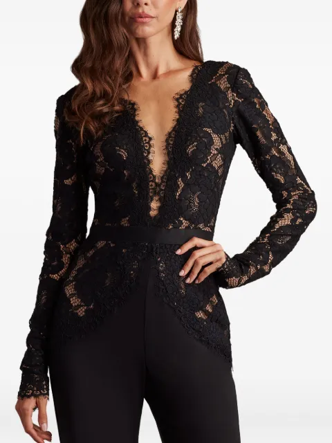 Tadashi Shoji lace-panelled jumpsuit