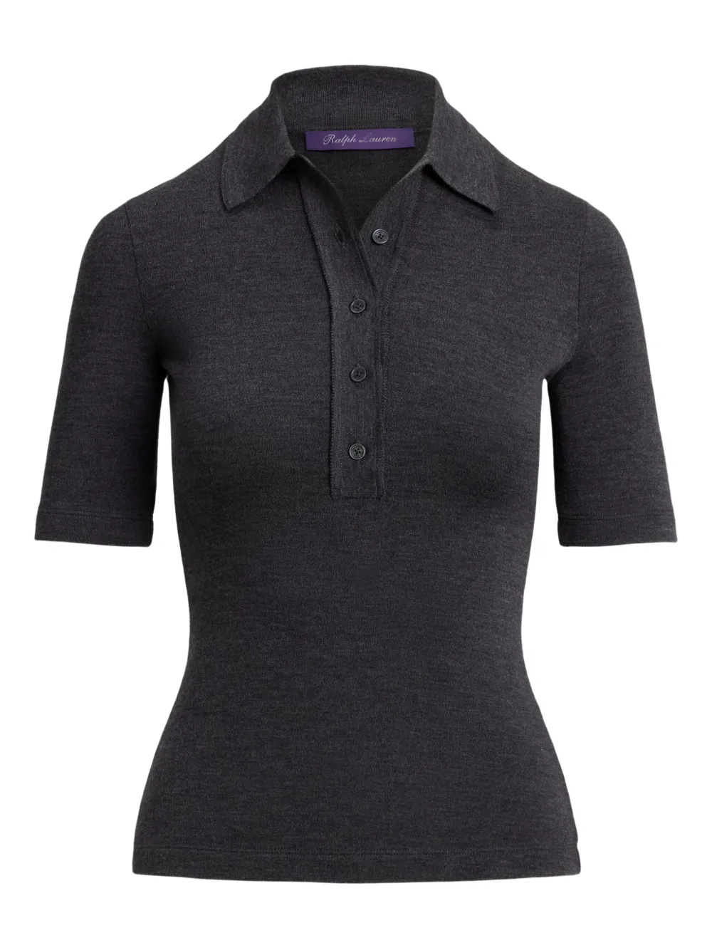 Ralph Lauren Wool Polo Shirt In Gray