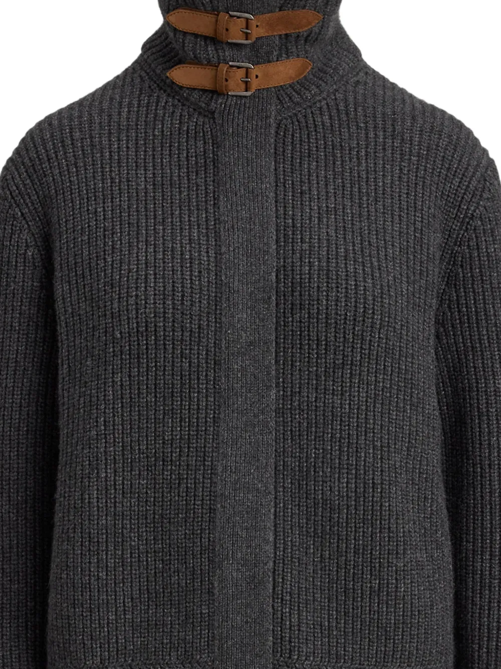 Ralph Lauren Collection Geribbeld vest met gesphals Grijs