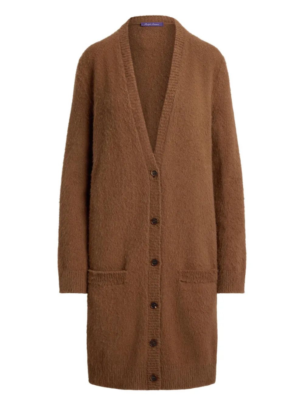 Ralph Lauren Collection Vest met lange mouwen en geborsteld effect Bruin