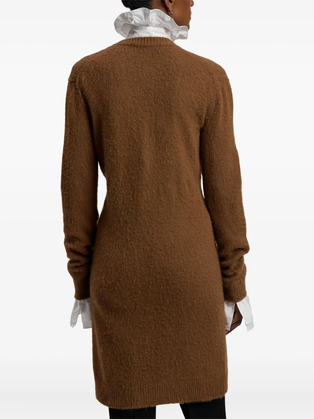 Ralph Lauren Collection Vest met lange mouwen en geborsteld effect Bruin