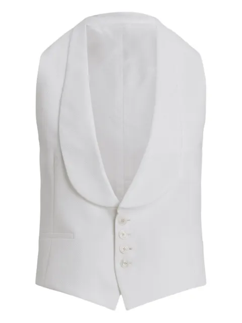 Ralph Lauren Collection piqué shawl-collar waistcoat